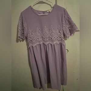 Purple laced orange creek dress
